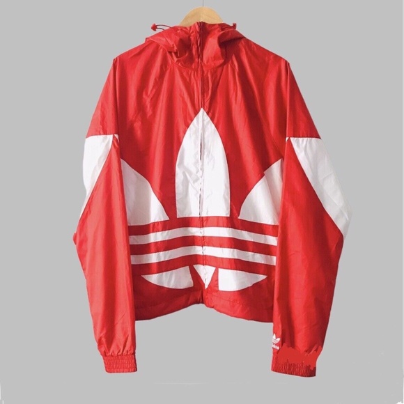 Adidas Originals Mens Big Trefoil Windbreaker FM7076 - Picture 9 of 11